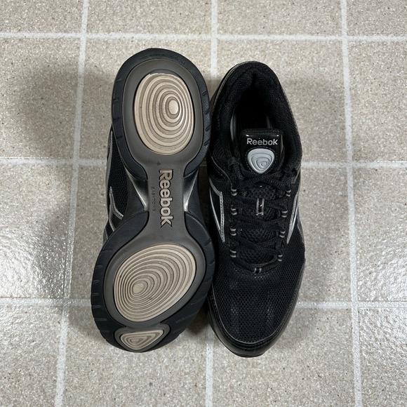 Reebok Easytone Black Athletic Walking Shoes Womens 9 Fitness Sneakers - Picture 4 of 7